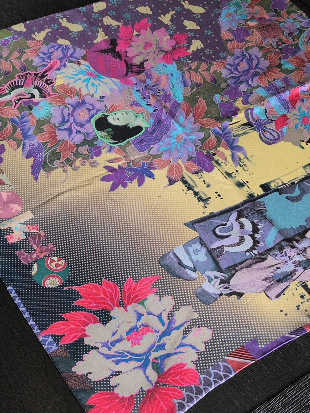 Christina LaCroix 100% Silk Scarf 35" Square